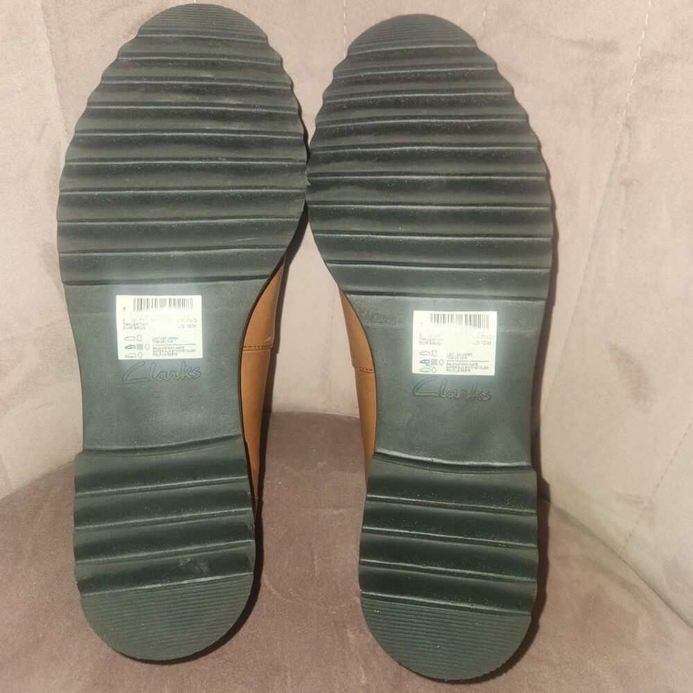 Clarks Collection Leather Loafers Westlynn Bay Tan Womens 10 - Picture 7 of 7